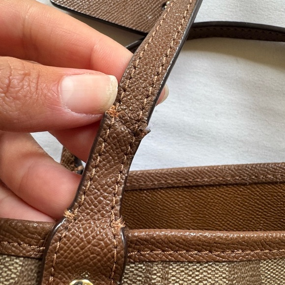 Coach F36658 Signature Reversible PVC City Tote Brown - Picture 10 of 11